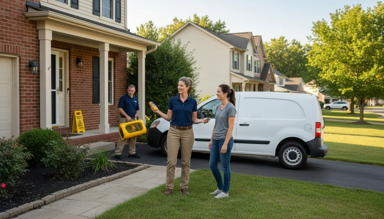 Residential water damage restoration in Bangor, PA